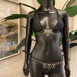 Black Bikini with Charming Bikinis Classiest Charm and Classiest Charm belt!
